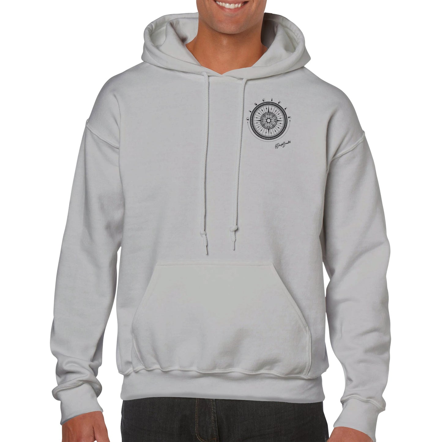Compass - Black Ink Hoodie