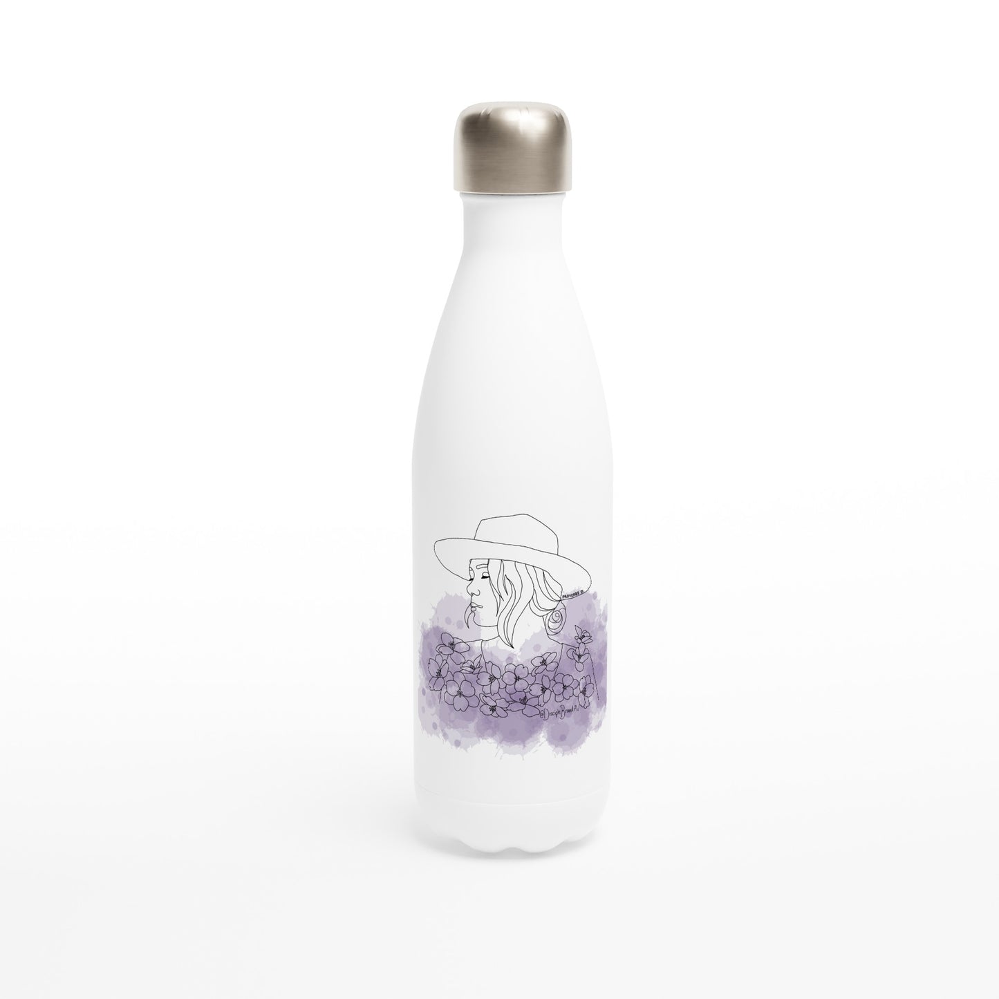 Proverbs 31 - Stainless Steel Water Bottle Lavender