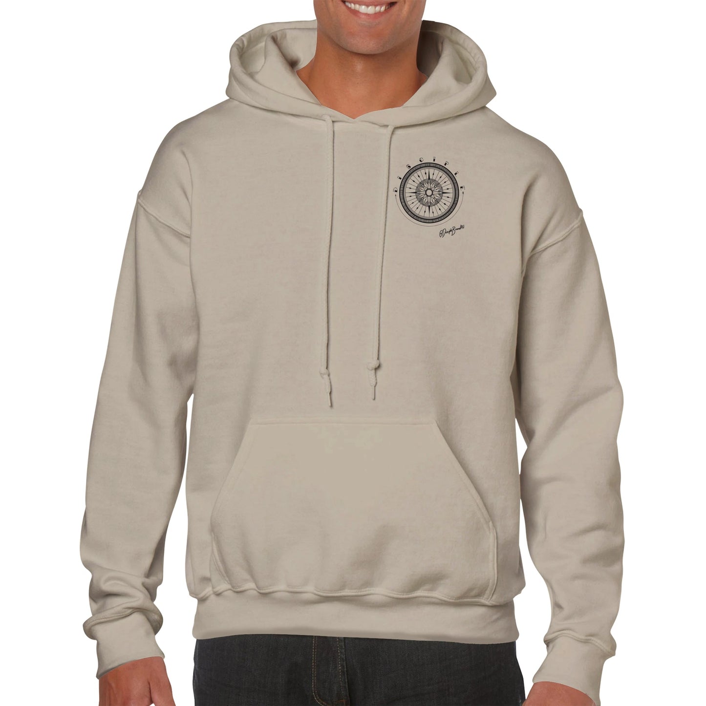 Compass - Black Ink Hoodie