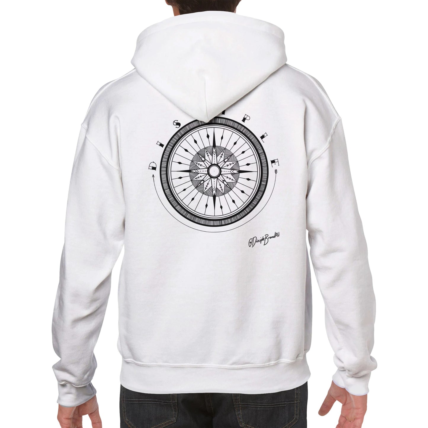 Compass - Black Ink Hoodie