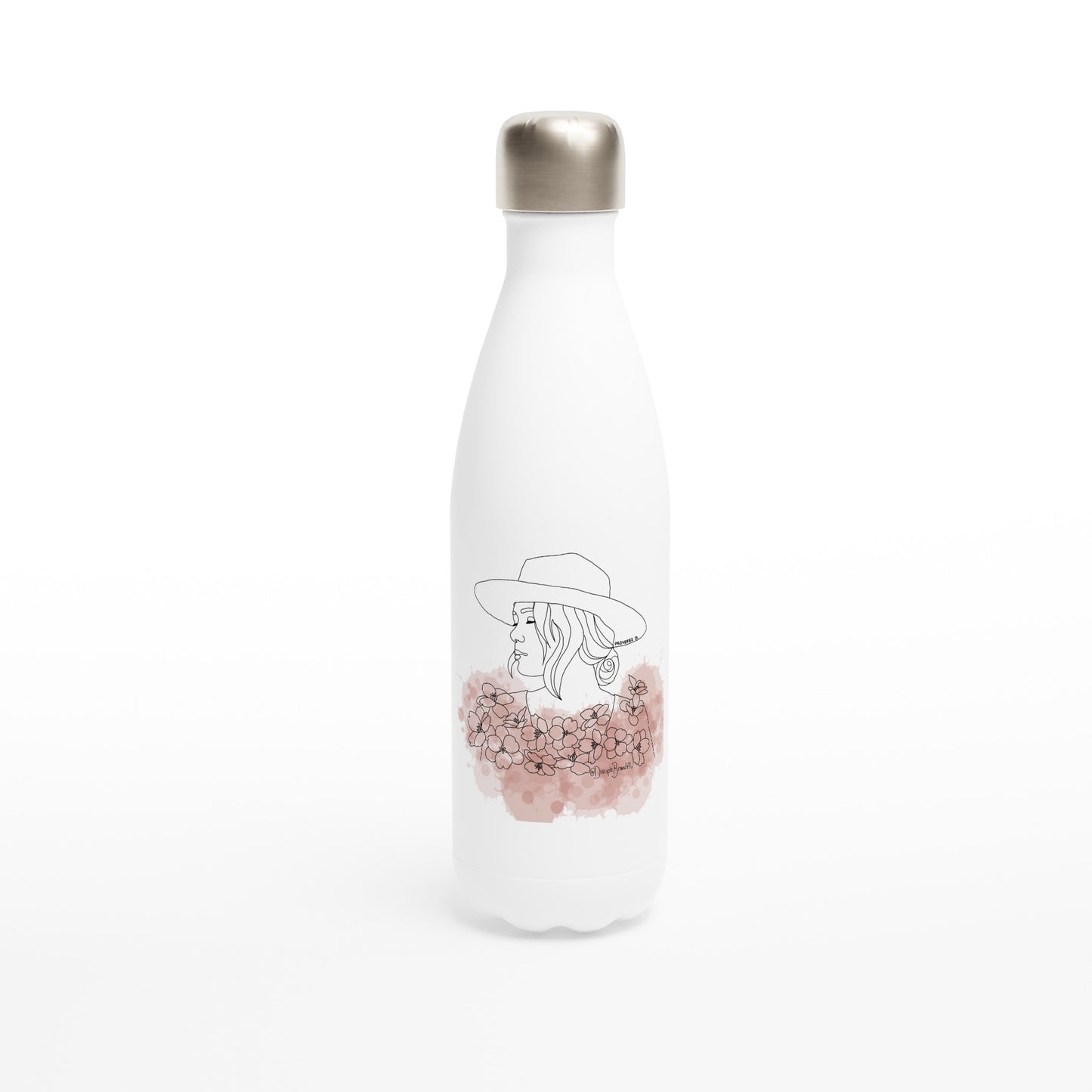 Proverbs 31 - Stainless Steel Water Bottle Blush