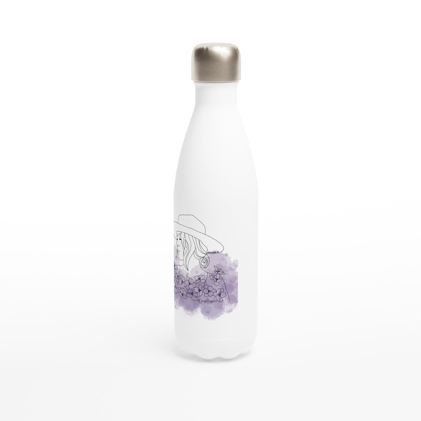 Proverbs 31 - Stainless Steel Water Bottle Lavender