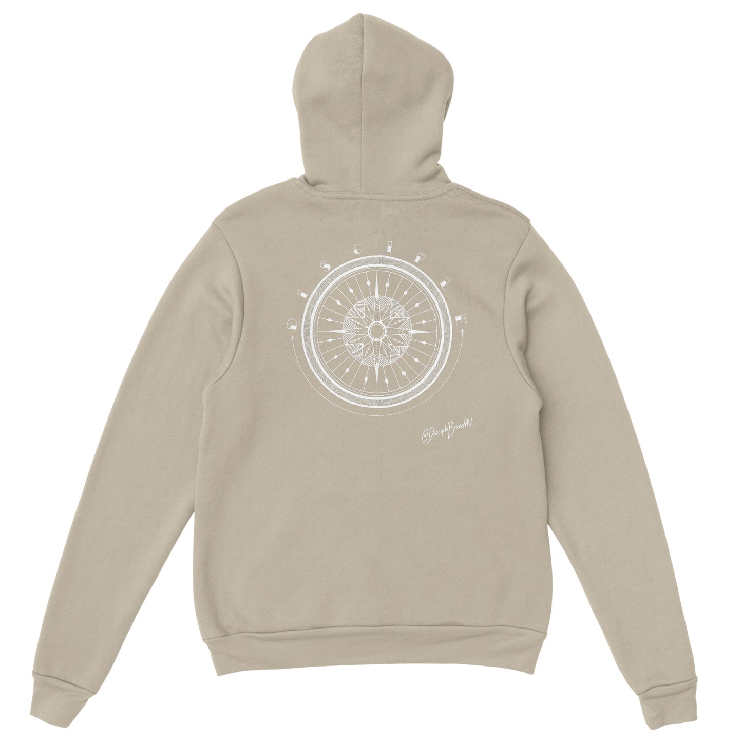Compass - White Ink Hoodie